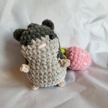 Load image into Gallery viewer, Crochet hamster keyring/bag-charm
