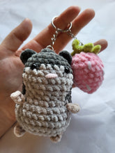 Load image into Gallery viewer, Crochet hamster keyring/bag-charm
