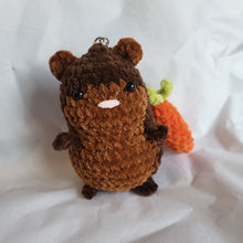 Load image into Gallery viewer, Crochet hamster keyring/bag-charm
