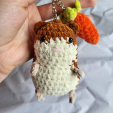 Load image into Gallery viewer, Crochet hamster keyring/bag-charm
